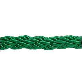 Zöld színű díszkötél 30 mm átmérő, karabineres kötélvég nélkül